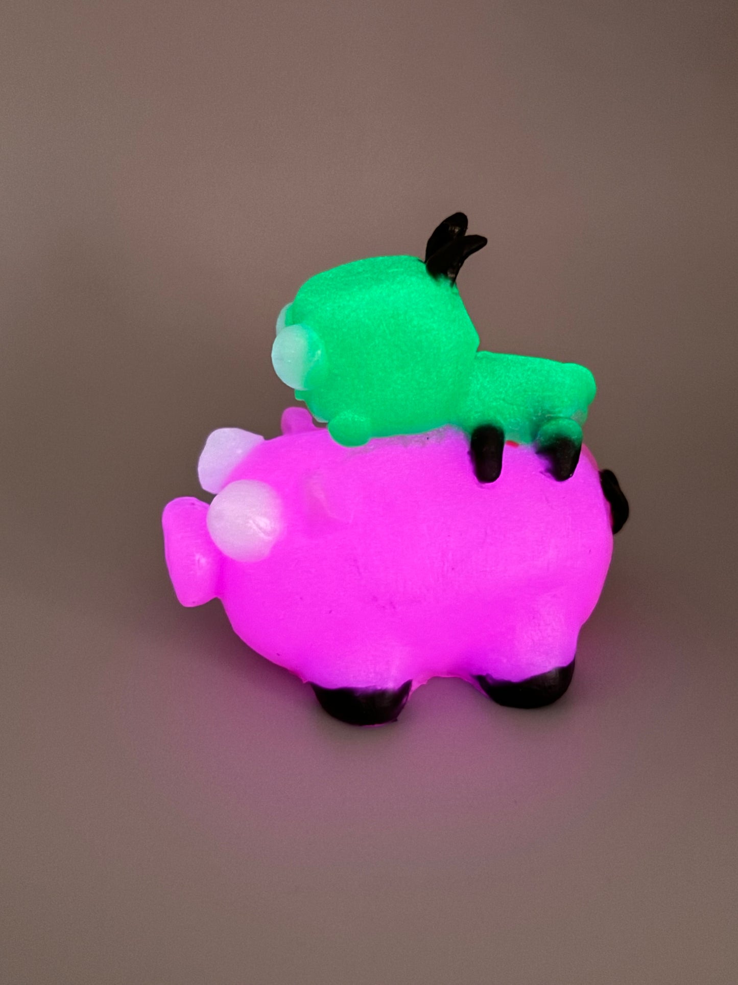 Robot Dog Riding Pig Squishie