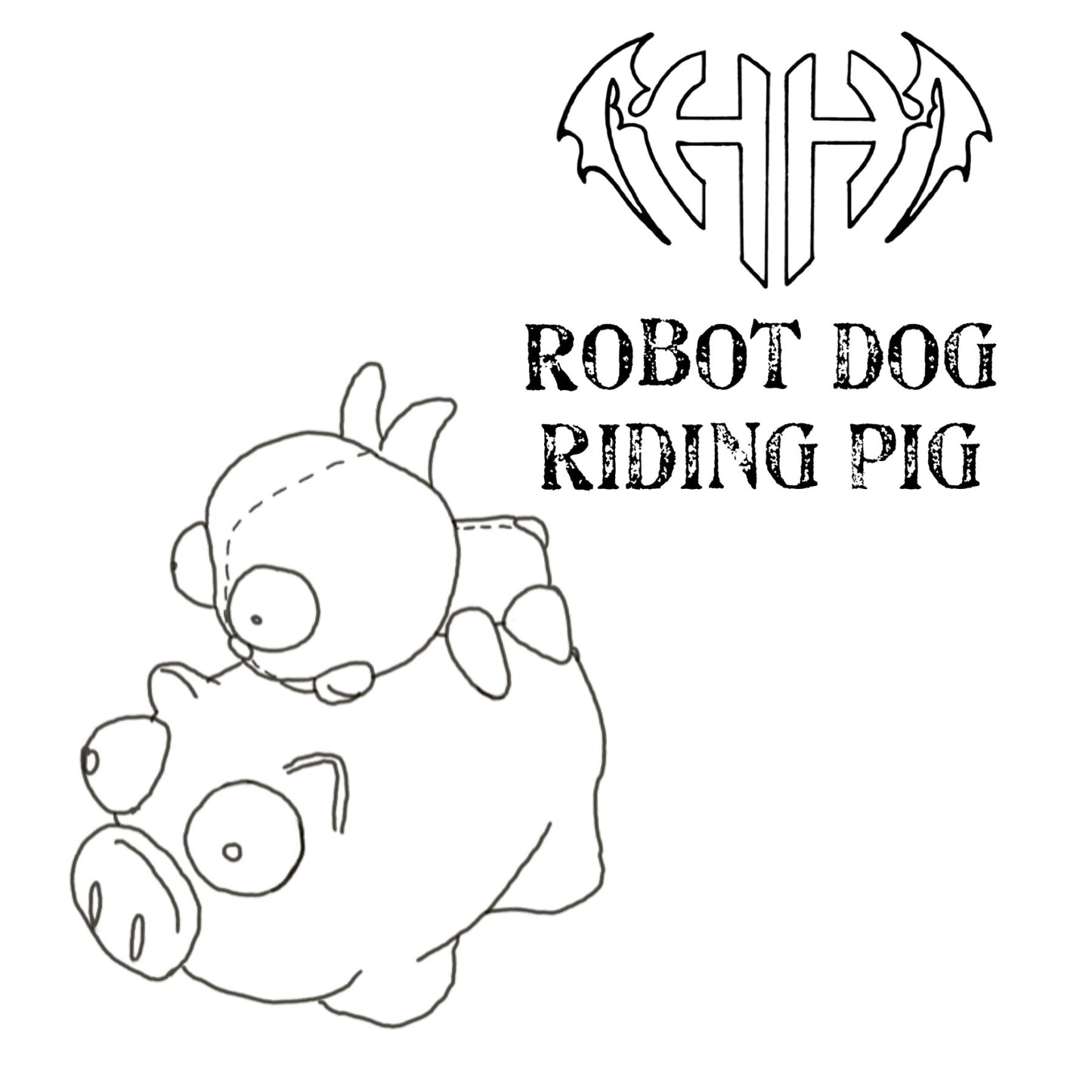 Robot Dog Riding Pig Custom Squishie