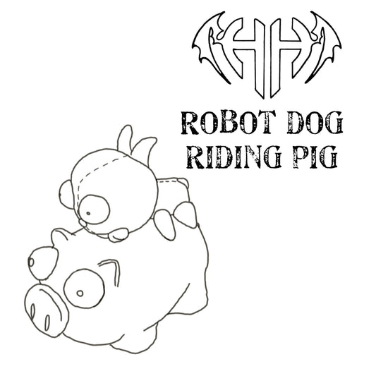 Robot Dog Riding Pig Custom Squishie