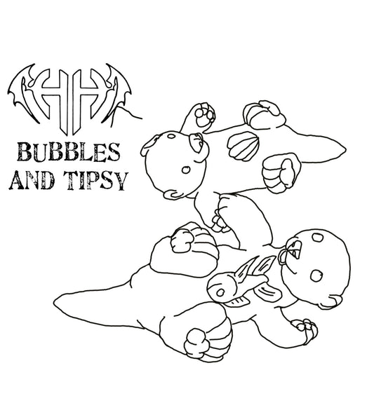 Bubbles and Tipsy Custom Squishie